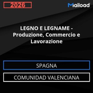 Database Email LEGNO E LEGNAME – Produzione, Commercio e Lavorazione (Comunidad Valenciana – Spagna)