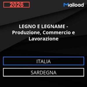 Base de datos de correo electrónico MADERA Y LEÑA – Producción , Comercio Y Elaboración ( Sardegna - Italia)