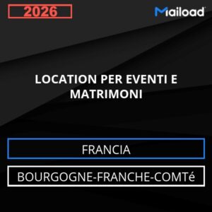 Database Email LOCATION PER EVENTI E MATRIMONI (Bourgogne-Franche-Comté – Francia)