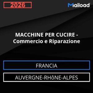 Database Email MACCHINE PER CUCIRE – Commercio e Riparazione (Auvergne-Rhône-Alpes – Francia)