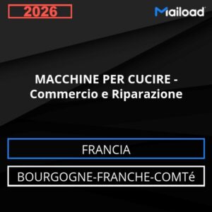 Database Email MACCHINE PER CUCIRE – Commercio e Riparazione (Bourgogne-Franche-Comté – Francia)