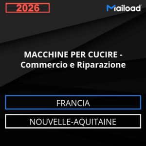 Database Email MACCHINE PER CUCIRE – Commercio e Riparazione (Nouvelle-Aquitaine – Francia)