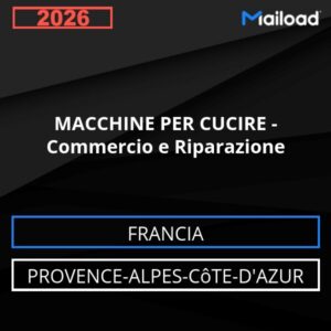Database Email MACCHINE PER CUCIRE – Commercio e Riparazione (Provence-Alpes-Côte-d’Azur – Francia)