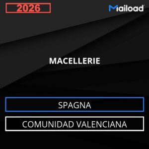 Base de datos de correo electrónico MACELLERIE ( Comunidad Valenciana – Spagna )