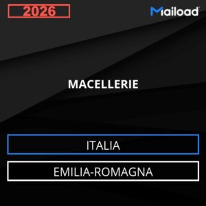 Base de datos de correo electrónico CARNICERÍAS ( Emilia-Romagna - Italia)