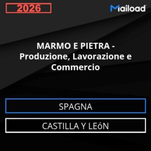 Database Email MARMO E PIETRA – Produzione, Lavorazione e Commercio (Castilla y León – Spagna)