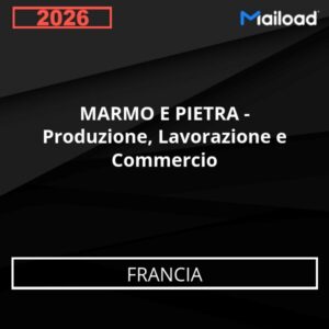 Base de Datos de Correo Electrónico MARMO E PIETRA – Produzione, Lavorazione e Commercio (Francia)