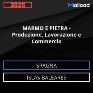 Database Email MARMO E PIETRA – Produzione, Lavorazione e Commercio (Islas Baleares – Spagna)