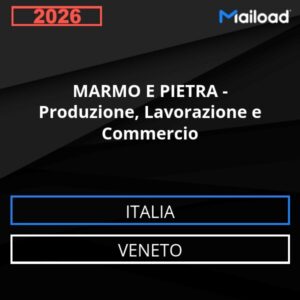 Base de datos de correo electrónico MÁRMOL Y PIEDRA – Producción , Elaboración Y Comercio ( Veneto - Italia)