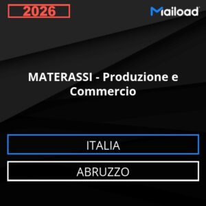 Base de datos de correo electrónico COLCHONES – Producción Y Comercio ( Abruzzo - Italia)