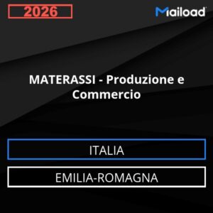 Base de datos de correo electrónico COLCHONES – Producción Y Comercio ( Emilia-Romagna - Italia)