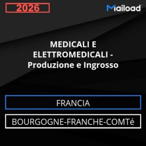 Database Email MEDICALI E ELETTROMEDICALI – Produzione e Ingrosso (Bourgogne-Franche-Comté – Francia)