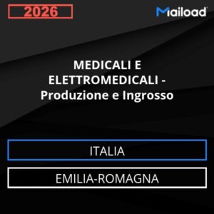 Base de datos de correo electrónico PRODUCTOS MÉDICOS Y ELECTROMÉDICOS – Producción Y Venta al Por Mayor ( Emilia-Romagna - Italia)
