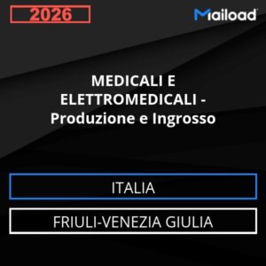 Base de datos de correo electrónico PRODUCTOS MÉDICOS Y ELECTROMÉDICOS – Producción Y Venta al Por Mayor ( Friuli-Venezia Giulia - Italia)