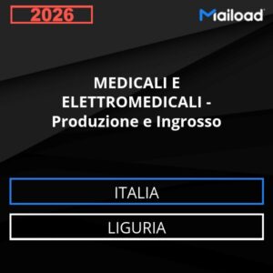 Base de datos de correo electrónico PRODUCTOS MÉDICOS Y ELECTROMÉDICOS – Producción Y Venta al Por Mayor ( Liguria - Italia)