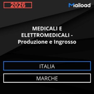 Base de datos de correo electrónico PRODUCTOS MÉDICOS Y ELECTROMÉDICOS – Producción Y Venta al Por Mayor ( Marche - Italia)