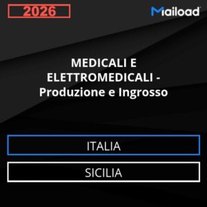 Base de datos de correo electrónico PRODUCTOS MÉDICOS Y ELECTROMÉDICOS – Producción Y Venta al Por Mayor ( Sicilia - Italia)