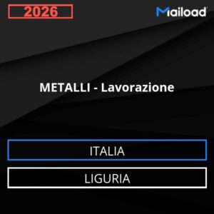 Database Email METALLI – Lavorazione (Liguria – Italia)