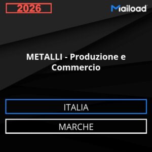 Database Email METALLI – Produzione e Commercio (Marche – Italia)