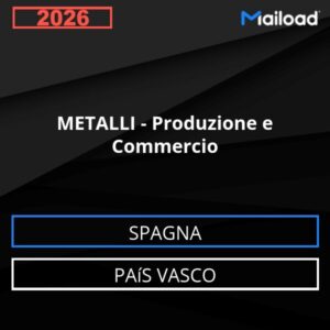 Database Email METALLI – Produzione e Commercio (País Vasco – Spagna)