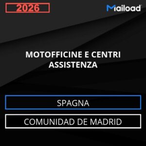 Database Email MOTOFFICINE E CENTRI ASSISTENZA (Comunidad de Madrid – Spagna)