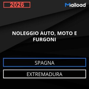Database Email NOLEGGIO AUTO, MOTO E FURGONI (Extremadura – Spagna)