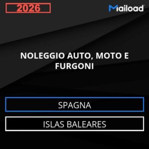 Database Email NOLEGGIO AUTO, MOTO E FURGONI (Islas Baleares – Spagna)