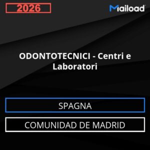 Database Email ODONTOTECNICI – Centri e Laboratori (Comunidad de Madrid – Spagna)