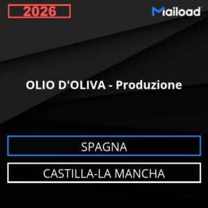 Base de datos de correo electrónico ACEITE DE OLIVA – Producción Castilla-La Mancha – España)