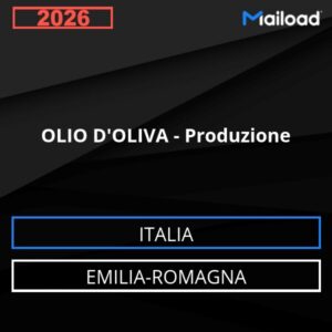 Base de datos de correo electrónico ACEITE DE OLIVA – Producción Emilia-Romagna Italia)