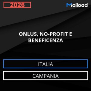 Base de datos de correos electrónicos de organizaciones sin ánimo de lucro, benéficas y de utilidad pública (Campania Italia)
