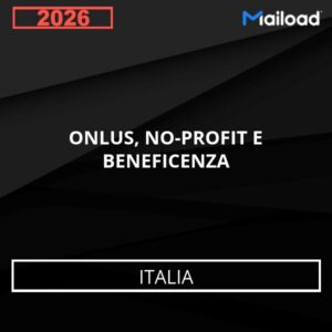 Base de datos de correos electrónicos de organizaciones sin ánimo de lucro, ONG y benéficas (Italia)