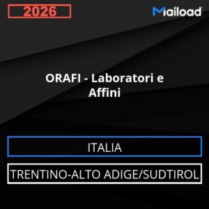 Base de datos de correo electrónico ORFEBRES  Laboratorios  Afines Trentino-Alto Adige/Sudtirol Italia)