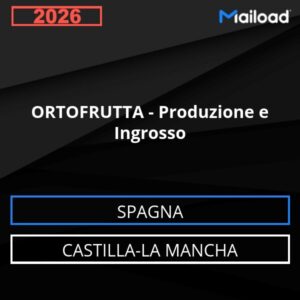 Base de datos de correo electrónico FRUTAS Y HORTALIZAS  Producción  Venta al Por Mayor Castilla-La Mancha – España)