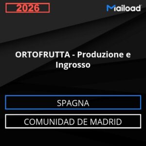Database Email ORTOFRUTTA – Produzione e Ingrosso (Comunidad de Madrid – Spagna)