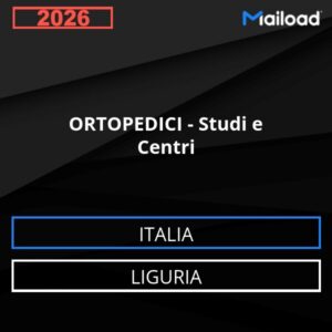 Database Email ORTOPEDICI – Studi e Centri (Liguria – Italia)