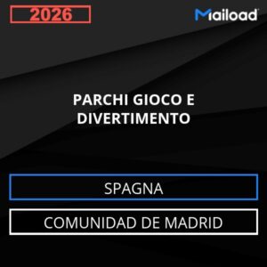Database Email PARCHI GIOCO E DIVERTIMENTO (Comunidad de Madrid – Spagna)