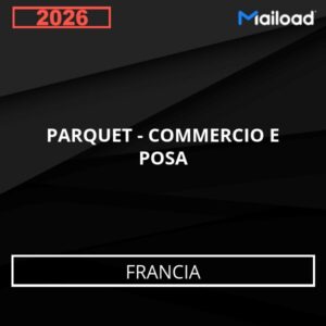 Database Email PARQUET – COMMERCIO E POSA (Francia)