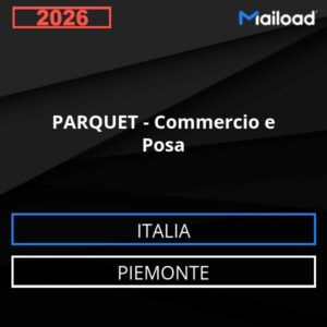 Database Email PARQUET – Commercio e Posa (Piemonte – Italia)