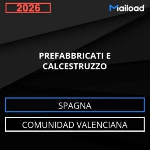 Database Email PREFABBRICATI E CALCESTRUZZO (Comunidad Valenciana – Spagna)