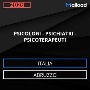 Database Email PSICOLOGI – PSICHIATRI – PSICOTERAPEUTI (Abruzzo – Italia)