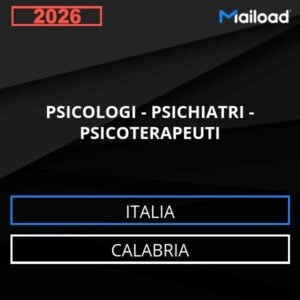 Database Email PSICOLOGI – PSICHIATRI – PSICOTERAPEUTI (Calabria – Italia)