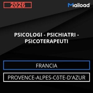 Database Email PSICOLOGI – PSICHIATRI – PSICOTERAPEUTI (Provence-Alpes-Côte-d’Azur – Francia)