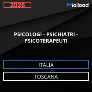 Database Email PSICOLOGI – PSICHIATRI – PSICOTERAPEUTI (Toscana – Italia)