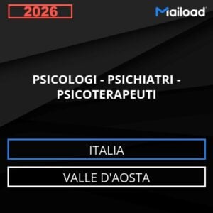 Database Email PSICOLOGI – PSICHIATRI – PSICOTERAPEUTI (Valle D’Aosta – Italia)