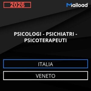 Database Email PSICOLOGI – PSICHIATRI – PSICOTERAPEUTI (Veneto – Italia)