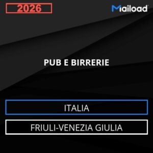 Database Email PUB E BIRRERIE (Friuli-Venezia Giulia – Italia)