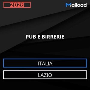 Database Email PUB E BIRRERIE (Lazio – Italia)
