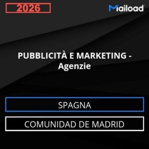 Database Email PUBBLICITÀ E MARKETING – Agenzie (Comunidad de Madrid – Spagna)