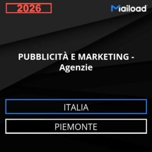 Database Email PUBBLICITÀ E MARKETING – Agenzie (Piemonte – Italia)